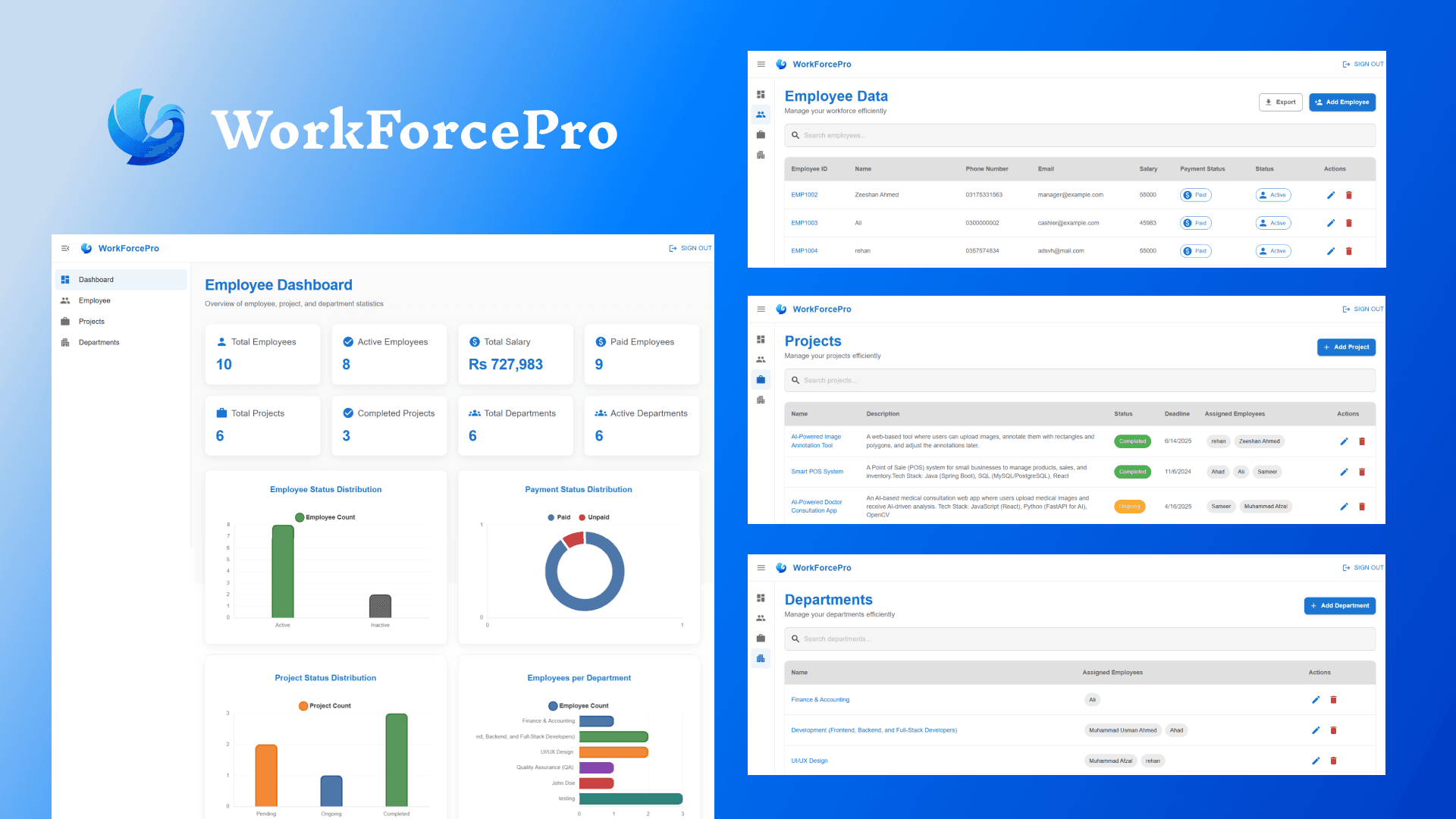 WorkForce Pro Web App