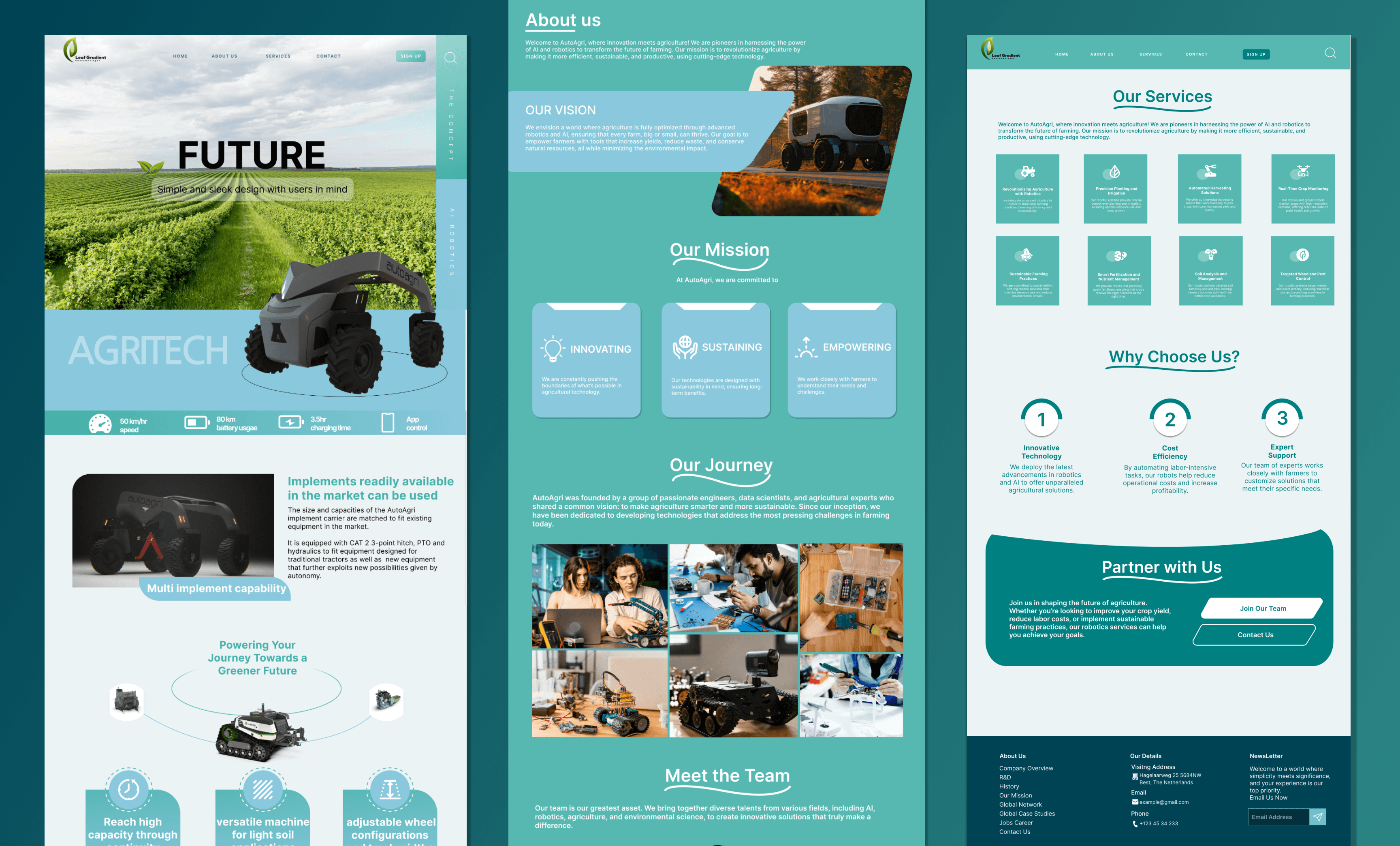 Agritech Website Design