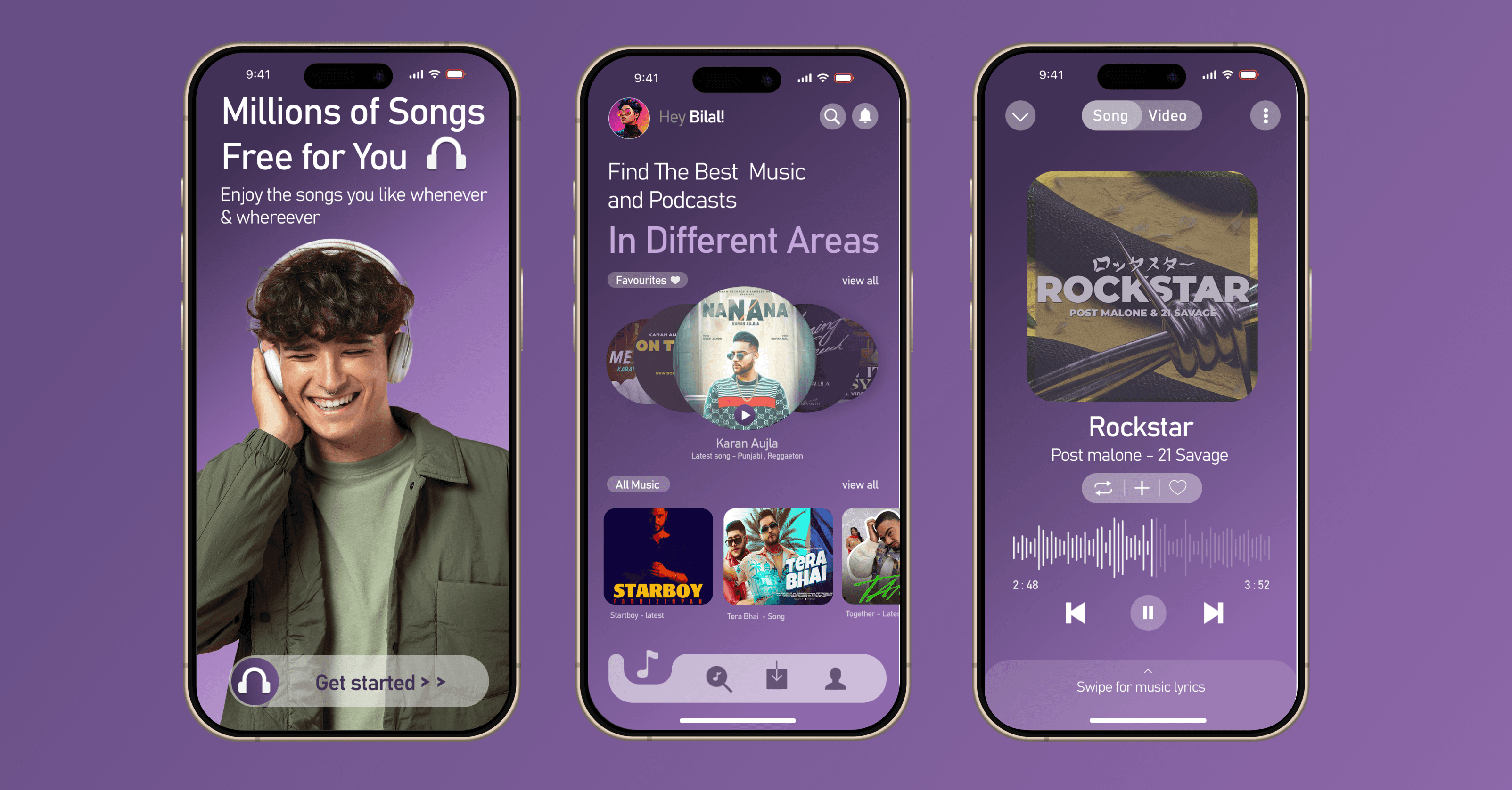 Music App Design