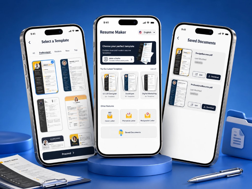 ResumePro mobile design